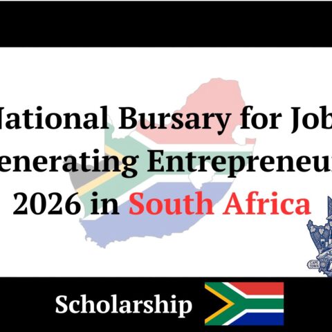 National Bursary for Job-Generating Entrepreneurs 2026 in South Africa