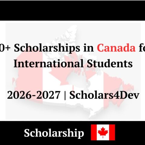 10+ Scholarships in Canada for International Students 2026-2027 Scholars4Dev