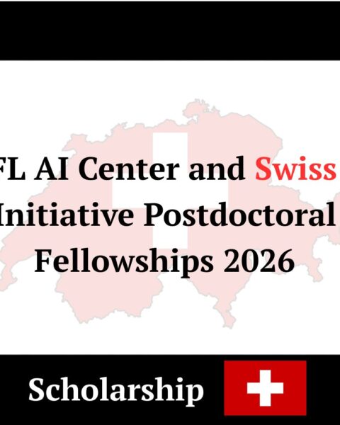EPFL AI Center and Swiss AI Initiative Postdoctoral Fellowships 2026